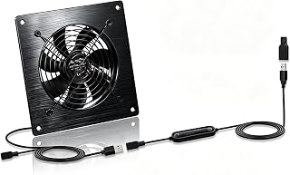 120mm Fan for AV Cabinets Server Racks | 5V/12V USB/DC 6-Speed