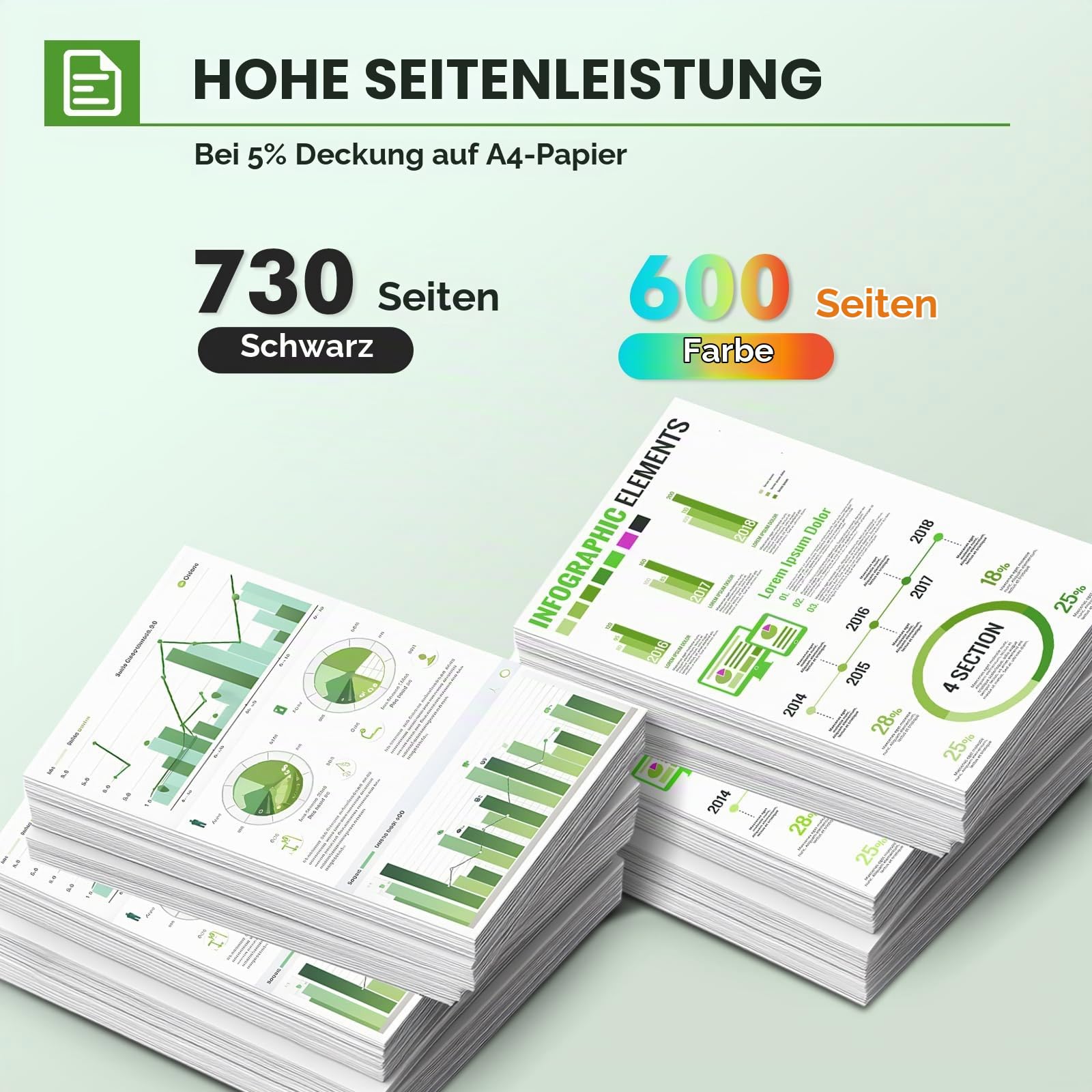 308 Druckerpatronen XL 6132e 6120e für HP 308 Schwarz und Farbe 308XL