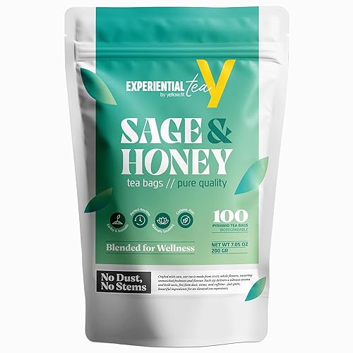 Miniatura 13 de Yellow.fit Bolsas de té de hierbas de manzanilla - Bolsas de té de hojas sueltas de 1500 mg, té de hierbas sin cafeína hecho con flores enteras