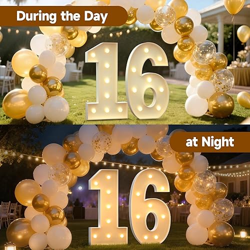 Miniatura 82 de Mixifox Letras V de marquesina de 3 pies, letras grandes iluminadas de 3 pies de alto con luces, letra de bebé grande para baby shower, boda