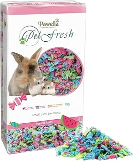 Premium Small Animal Bedding â€“ 10L, Super Soft, 10-Day Odour Control, 2X Absorbent, Dust-Free, Eco-Friendly Bedding for Rabbits, Guinea Pigs, Hamsters & Other Small Pets (Tropical Fruits - 10L)