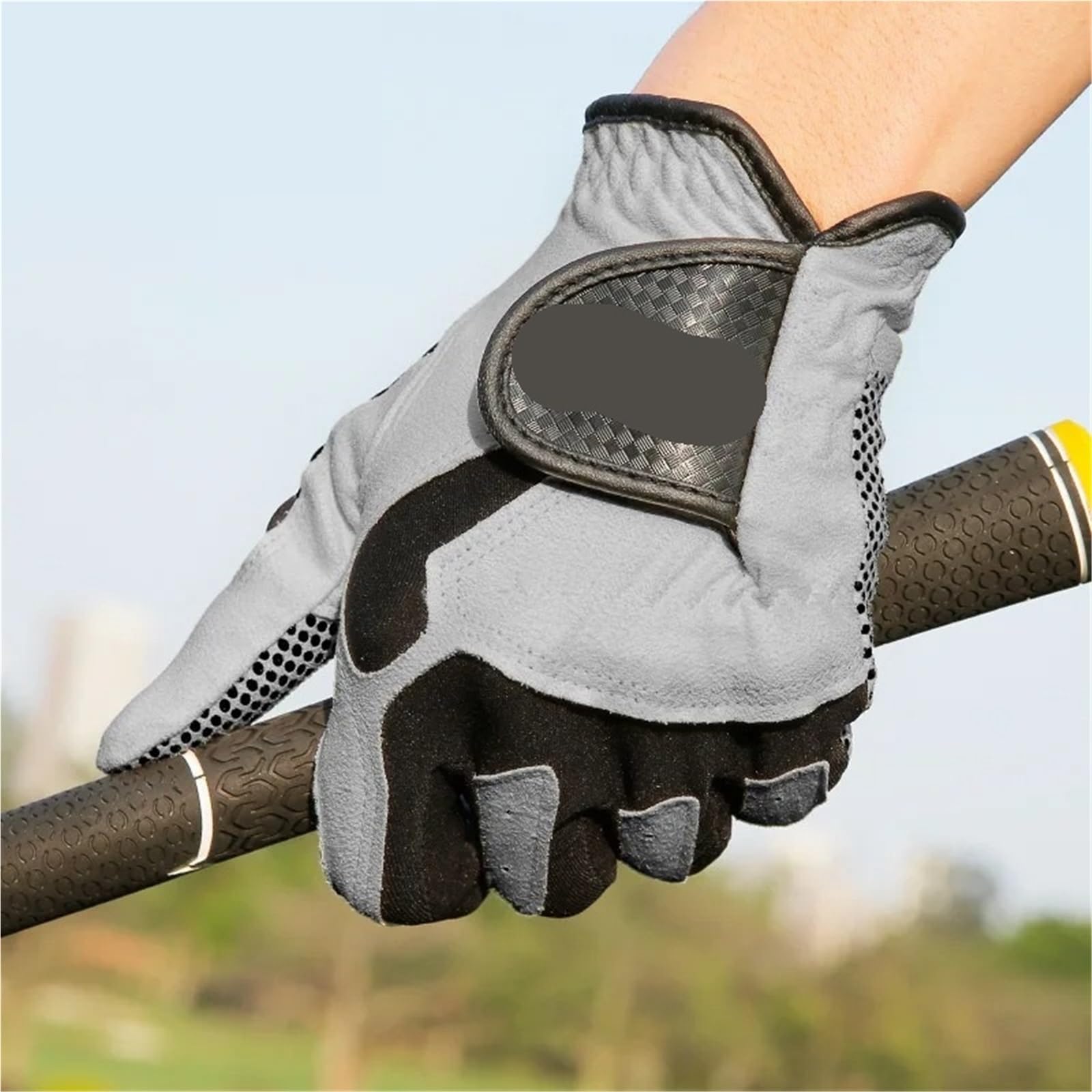 2 uds Guantes de Golf Tela Microfibra Antideslizantes Transpirables Entrenamiento for Poner Columpio en el Club