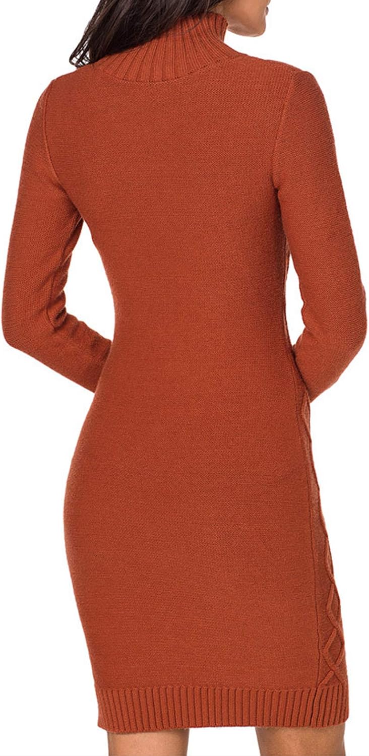 Legou Women's Turtleneck Knitting Solid Sweater