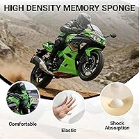 Vista 4 de Asientos de Conductor para Motocicleta para Kawasaki Ninja400 Z400 2018 2019 2020 2021 2022 2023 2024 2025 2026 Ninja Z 400 Juego de Cojín Frontal