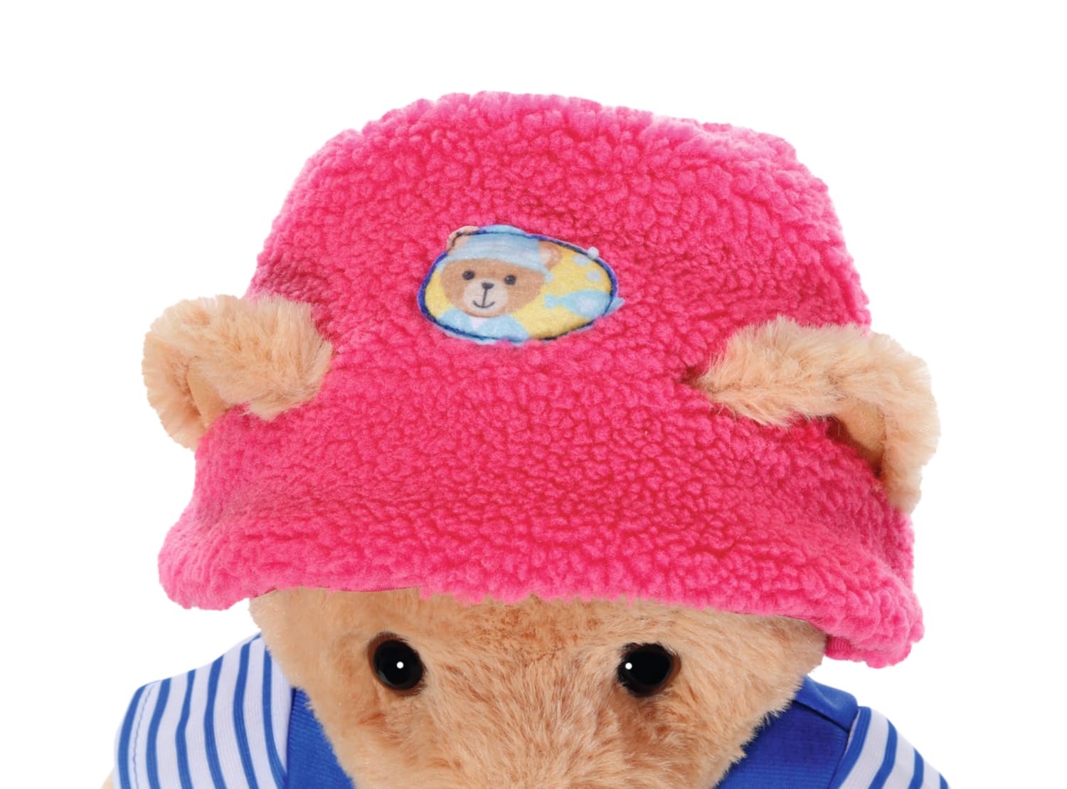 BABY Born Bear Fisherman Outfit 835982, Outfit with 2-in-1 Top, Bear Print Shorts, and Pink Fluffy Hat for 43cm Dolls - Image 3