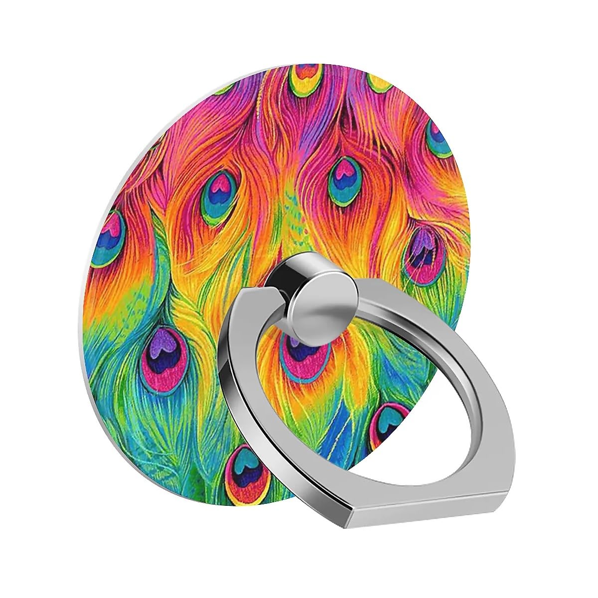 Sujeción de anillo para teléfono celular con diseño cromado y alta resistencia 8