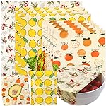 Reusable Beeswax Wrap - 9 Pack Beeswax Wraps for Food, Eco-Friendly Beeswax Food Wraps, Bread Sandwich Wrapper - Organic, Sustainable, Zero Waste, Reusable Plastic-Free Food Storage Wrap, 1XL, 3M, 5S