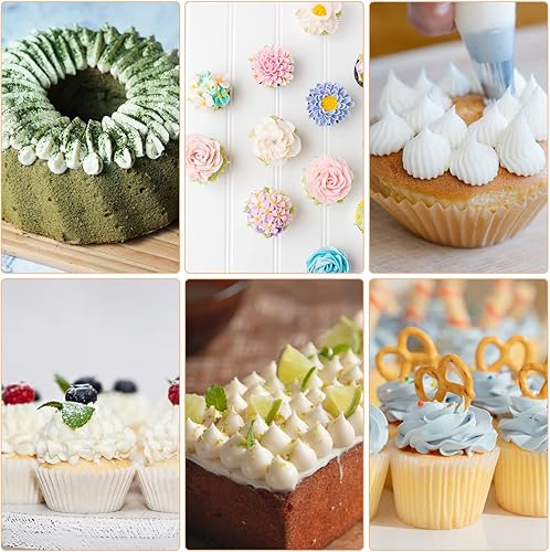 Miniatura 7 de Juego de 24 puntas de tubería, boquillas de glaseado con caja de almacenamiento, boquillas de acero inoxidable para decoración de pasteles