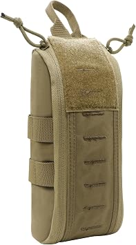 Qavctw IFAK Pouch - IFAK Molle Pouches First Aid Molle Bag EMT Trauma Kit Pouch Waist Bag for Outdoor Camping Hiking