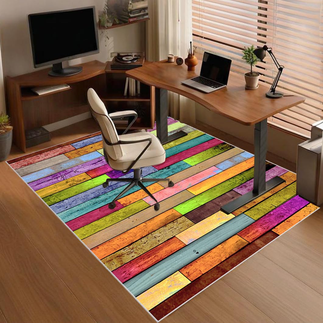 Office Chair Mat Non-slip, Hard-Floor Chair Mats, Desk Chair Mat large, Gaming Chair Mat for Desks, Office and Home, Carpet Protector Chair Mat, Floor Mat for Office Chair on Carpet 200 x 280 cm