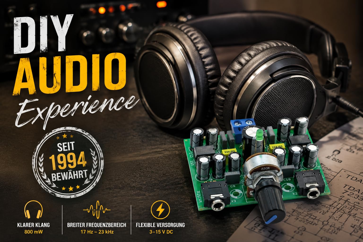 Wzmacniacz słuchawkowy - AVT1024 KIT DIY