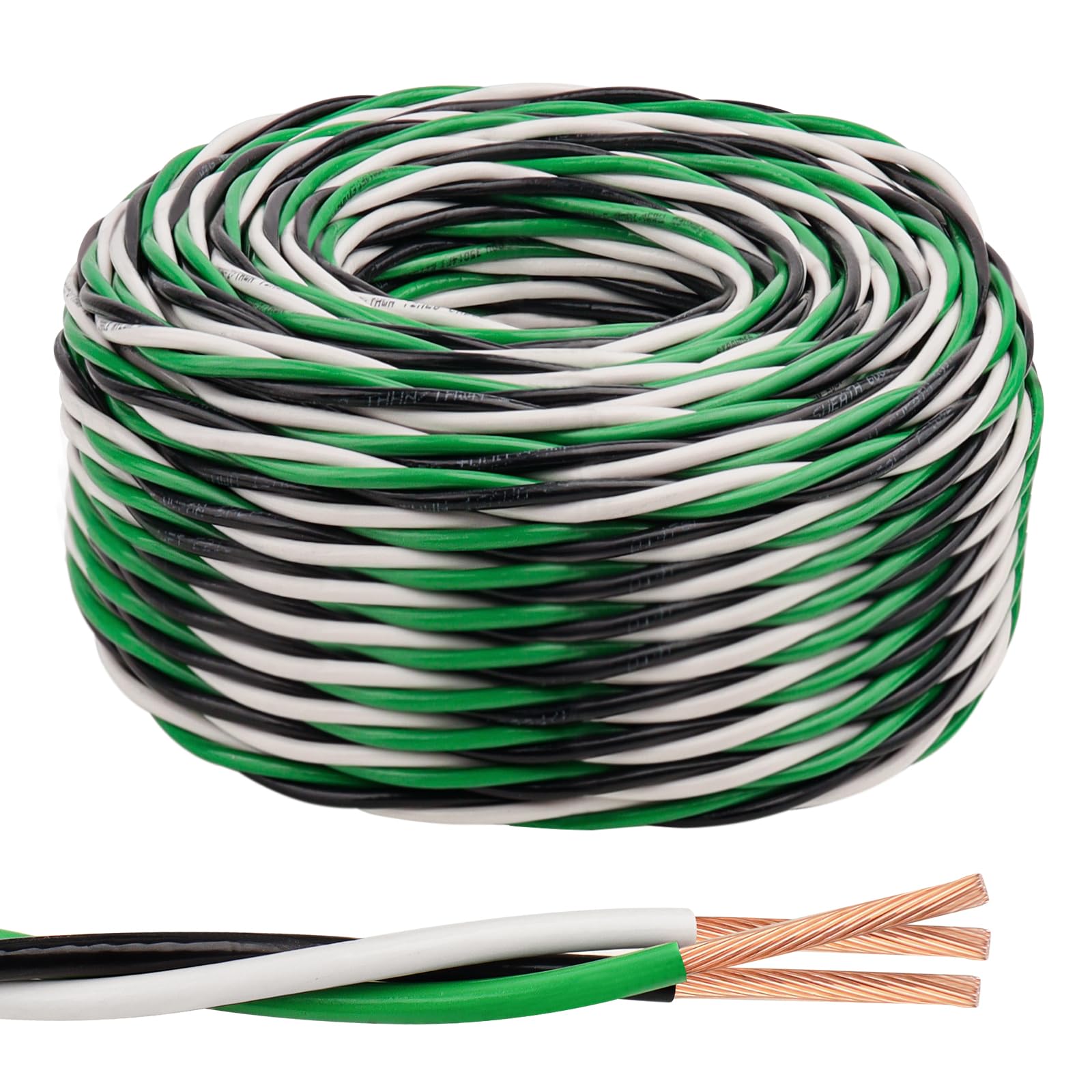 12 AWG THHN Wire 3-Conductor (Black sold for $45 at auction (list price $255)
