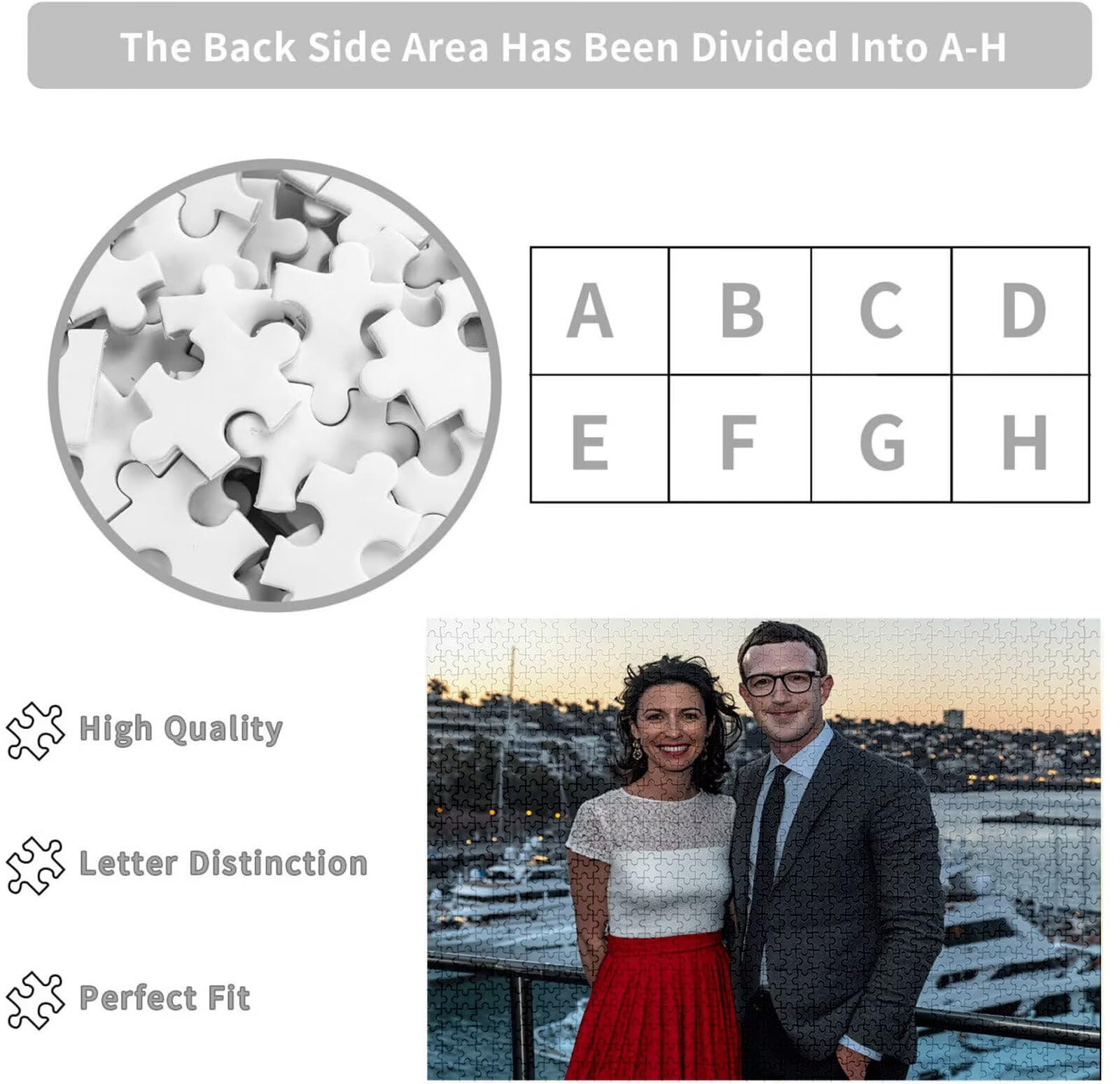 Personalisiertes Puzzle mit Eigenem Foto - 1000/1314/1500/2000/3000/4000/5000 Teile, Puzzle Selbst Gestalten, Personalisierte Geschenk für Familie, Paare & Haustierfans Geburtstag, Weihnachten C-3318