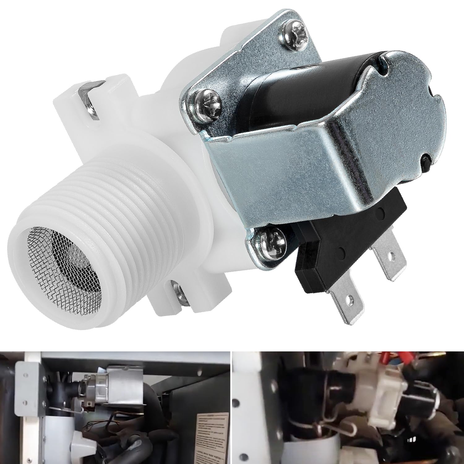 Photo 1 of 3U0111-04 Water Solenoid Valve Replacement Parts Fit for Hoshizaki Ice Machines, Replace Part Number J248-072, HOS3U0111-04