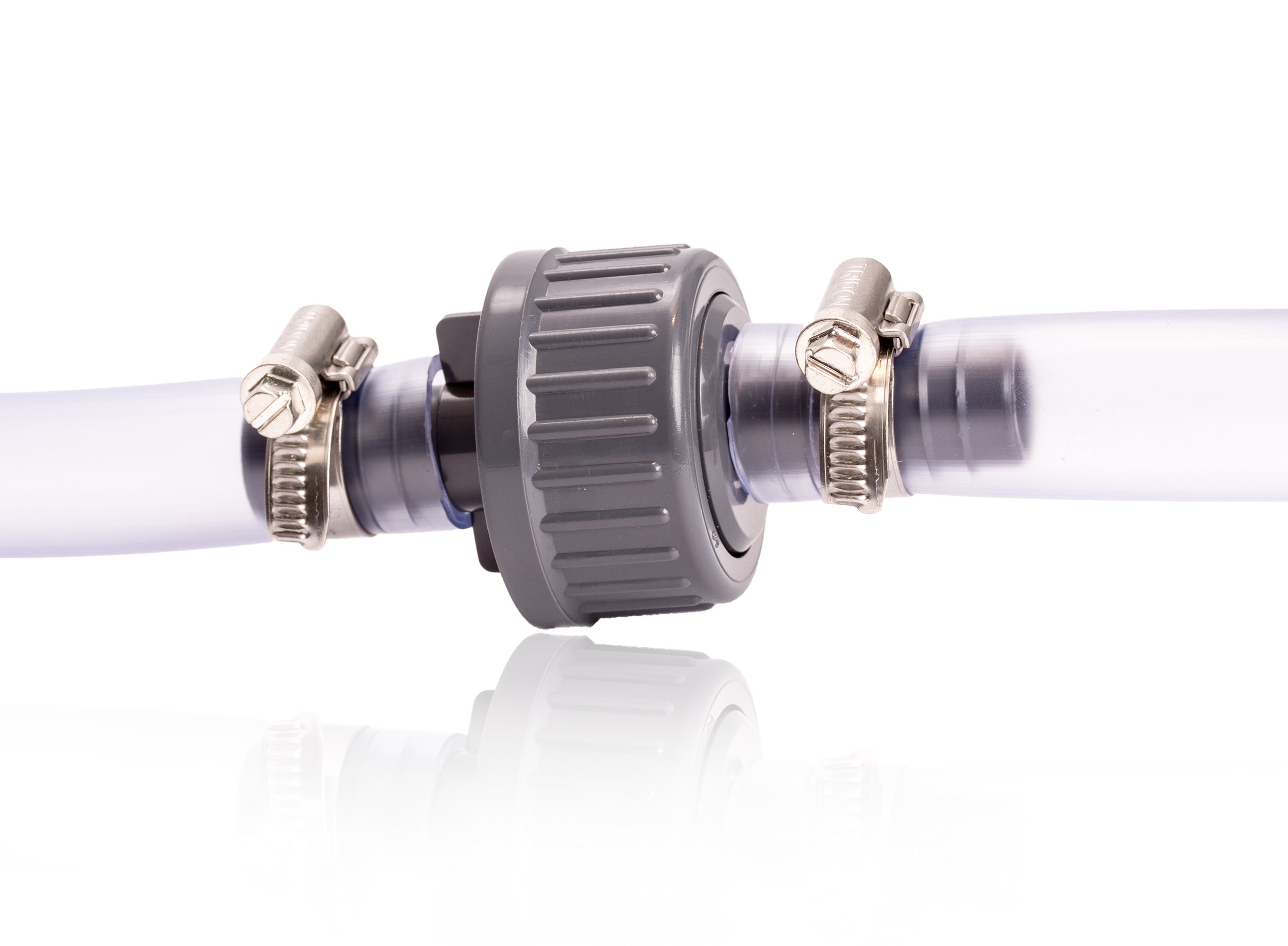 2X valvola di ritegno Pangea Tech da 21 mm, Set con 4 Fascette stringitubo, per Acqua e Aria, impedisce Il riflusso delle acque reflue dalla Lavatrice