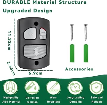 Wall Mount Garage Door Opener Compatible with Linear Garage Door Opener HAE00001 LSO LDO LCO HAE0001 Wall Console Panel,2 PCS