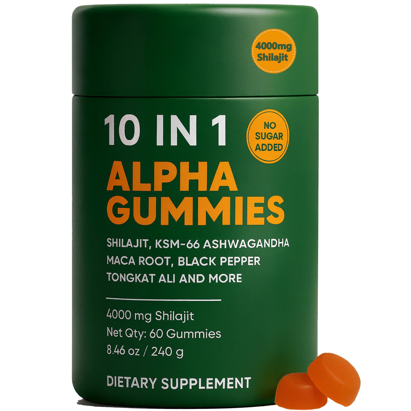 Amazon.com: 10-in-1 True Alpha Shilajit Gummies, 4000mg Himalayan