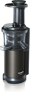 Panasonic MJ-L600 Slow Juicer / sokowirówka, 3 wkładki do soków, smoothies i głęboko mrożonych składników, grafitowy szary
