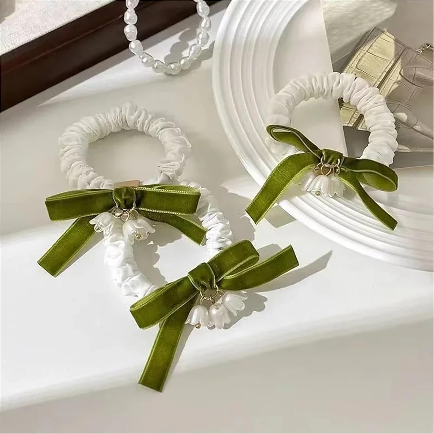 Lace Trim for Sewing 10PCS 1M Fresh Green Series Ribbon for Clothing Sewing Hair Bows Hat Decor Craft Accessories Supplies(C-40mm)