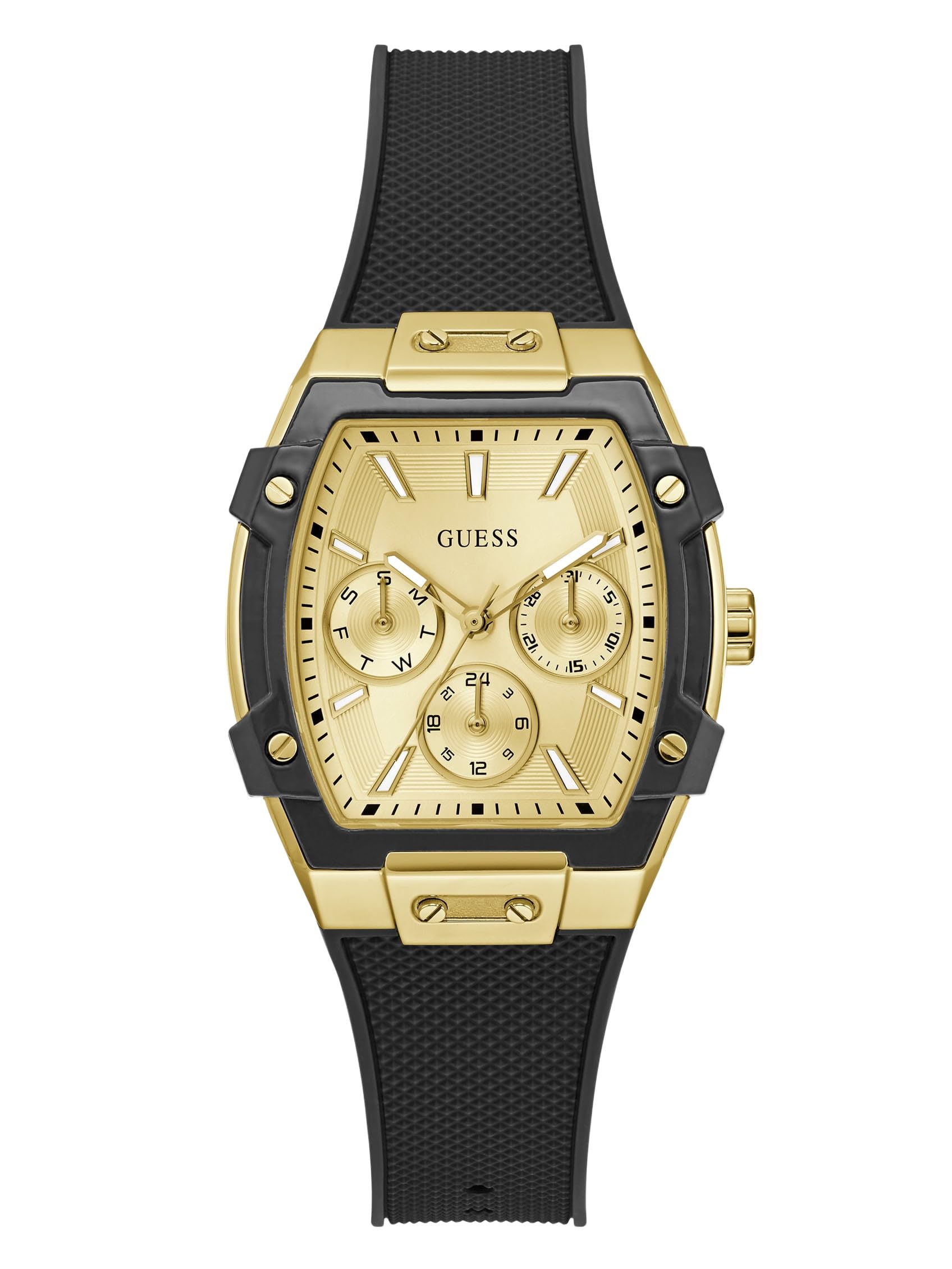 guess Champagne Rectangle Dial Analog Women's Watch - GW0945L2-picture-24