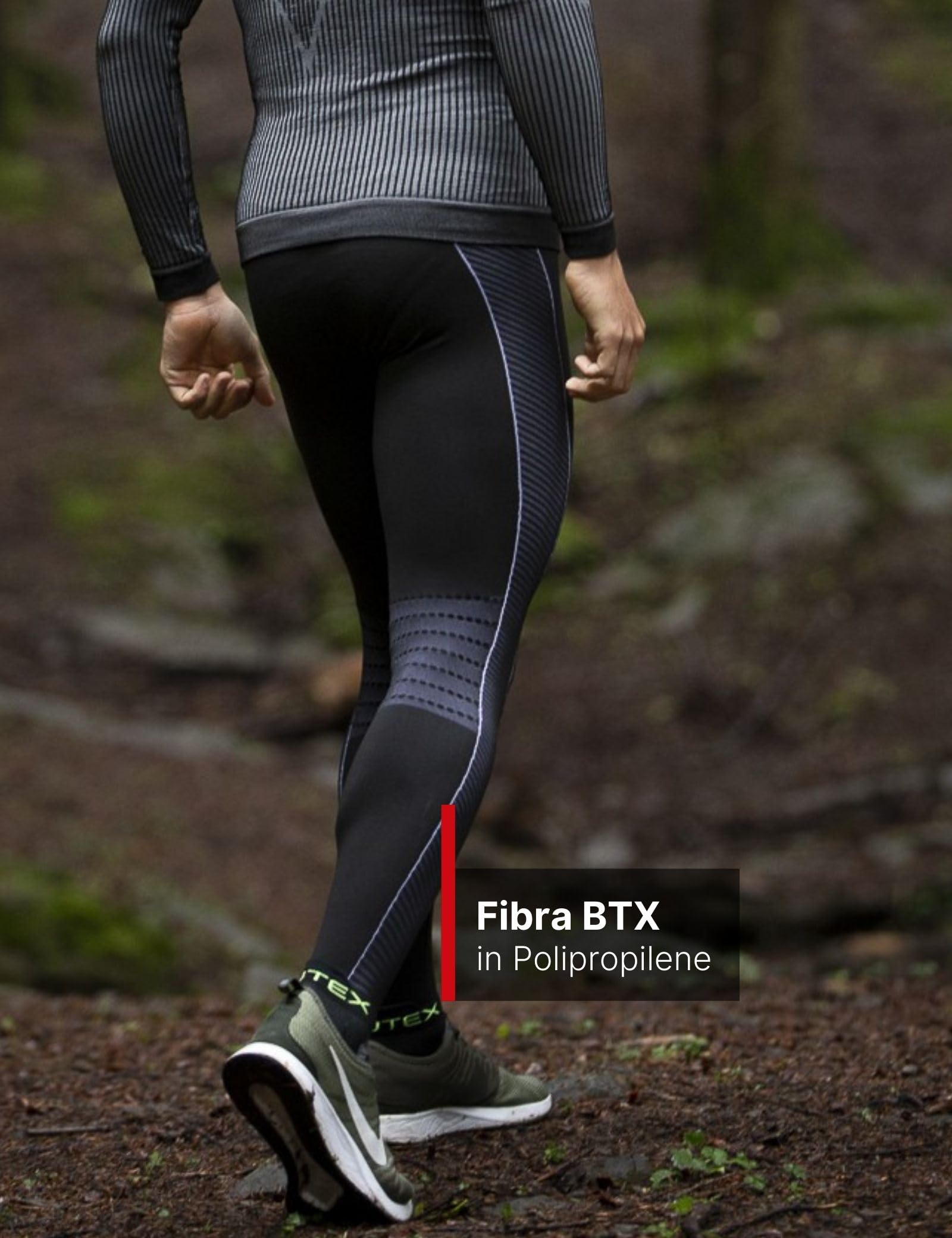 BIOTEX Collant de compression thermique intelligent unisexe, compression intelligente, idéal pour les sports de plein air d'hiver