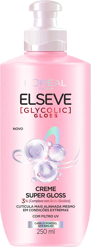 Creme para Pentear Super Gloss L'Oréal Paris Elseve Glycolic Gloss 250ML