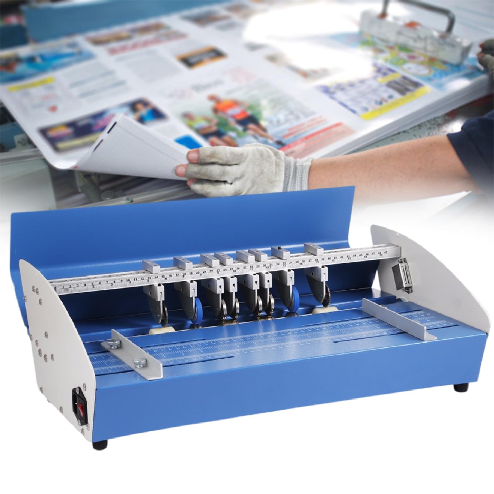 Electric Creasisin Machine 520mm - Premium Paper Scorer per Uso Professionale, Ideale per Foto, File e Carte - Strumento efficiente per la Piegatura di precisione e la Perforazione