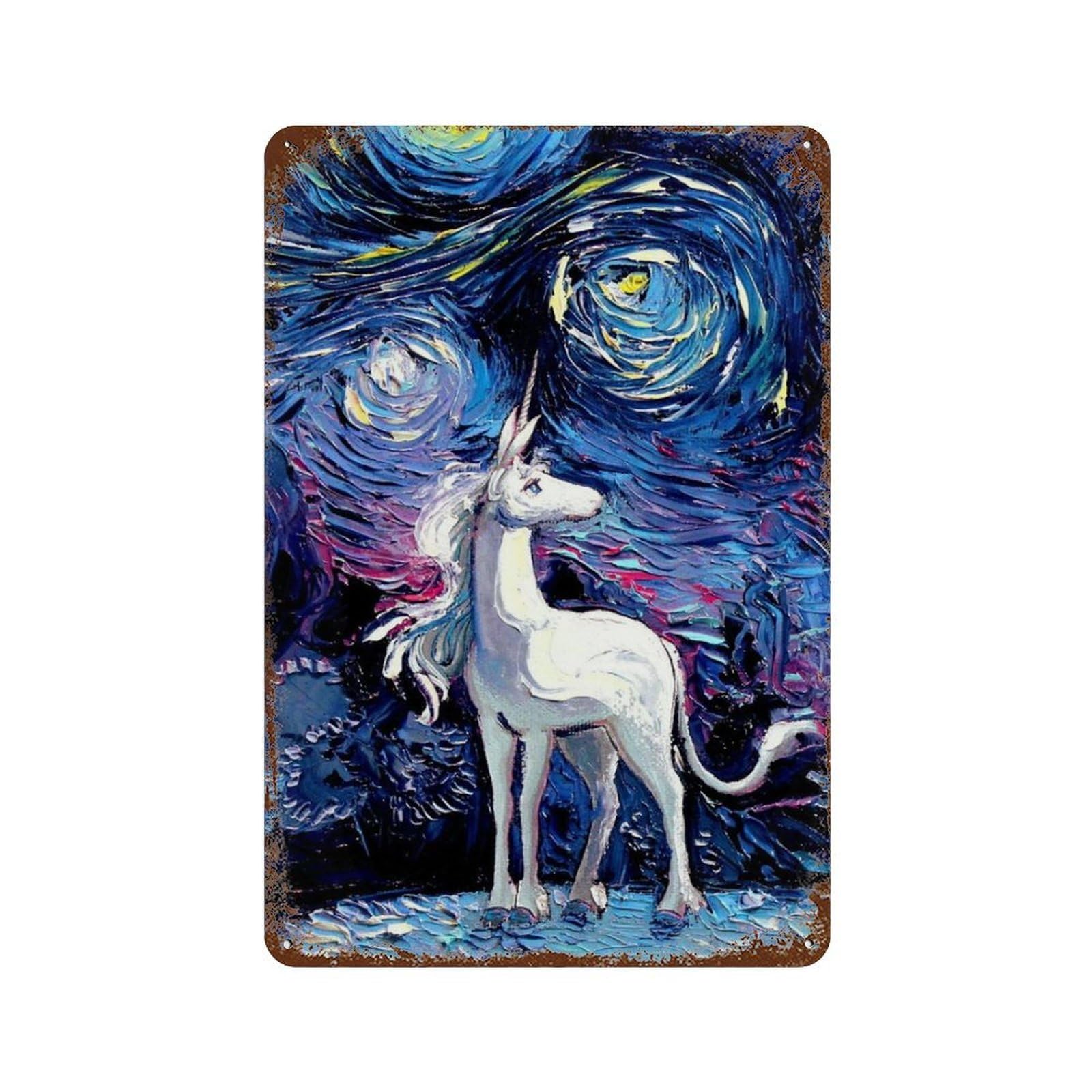 xiaoxiaoshen Unicorns (10) Wall Decor Art Metal Tin Poster Modern Home Decor Art Home Bar Shop Decorations Vintage Sign 30x20cm