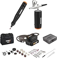 Vista 1 de Worx MAKERX WX992L 20V Kit de herramientas de manualidades (2 piezas) - Herramienta giratoria + cepillo de aire