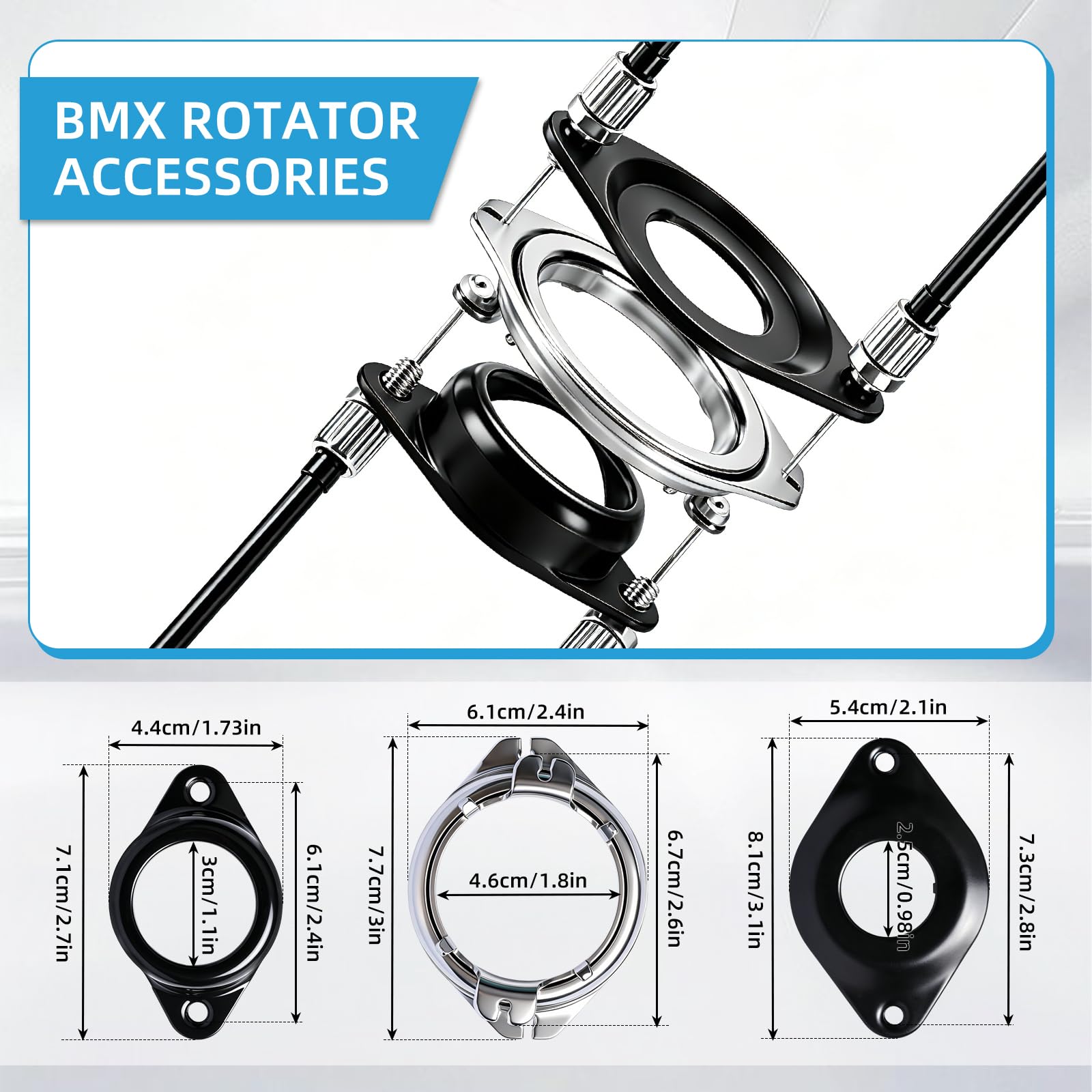 Kit de cable de freno delantero y trasero para bicicleta BMX Gyro con rotor para bicicleta de 20 pulgadas