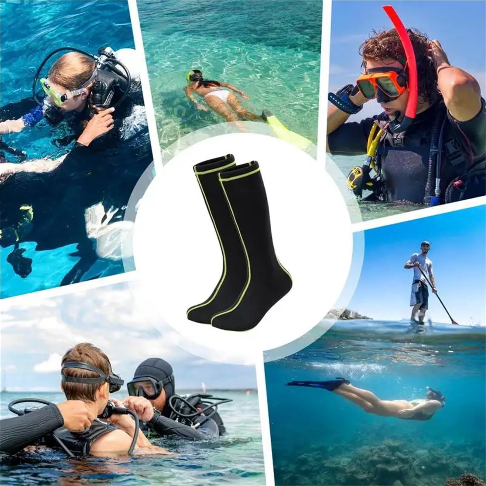 Calcetines De Neopreno For Buceo, For Traje, Antideslizantes, Elásticos, For Surf, For Agua Fría, Duraderos