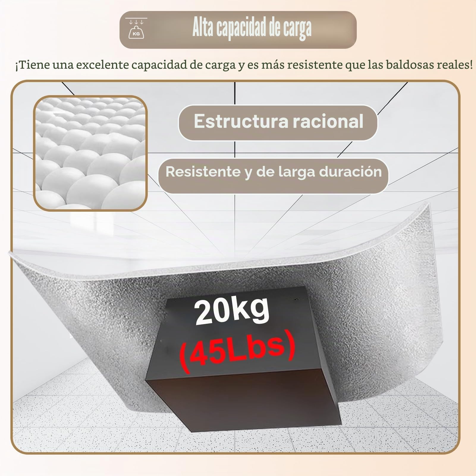 Azulejos de Techo Paneles Autoadhesivos para Techos, Placas para Azulejos, Paneles de Techo de Fácil Instalación para Paredes de Vinilo o Yeso, Decoración Rectangular para Techos y Paredes de Baño.(C,