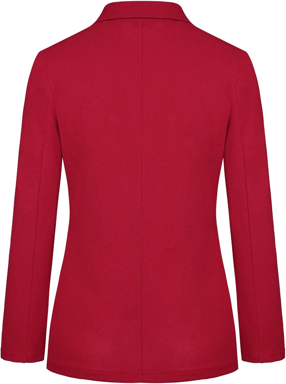 Women's Blazer Jackets Business 2-Button Open Front Long Sleeve Notch Collar Office Work Pocket Blazers - Image 2
