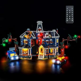 LocoLee RC Led Light Set Compatible with Lego 11370 Stranger Things The Creel House Led Decoration Lighting Kit Compatible with Lego 11370 Building Blocks Model,Only Lights Set,No Model