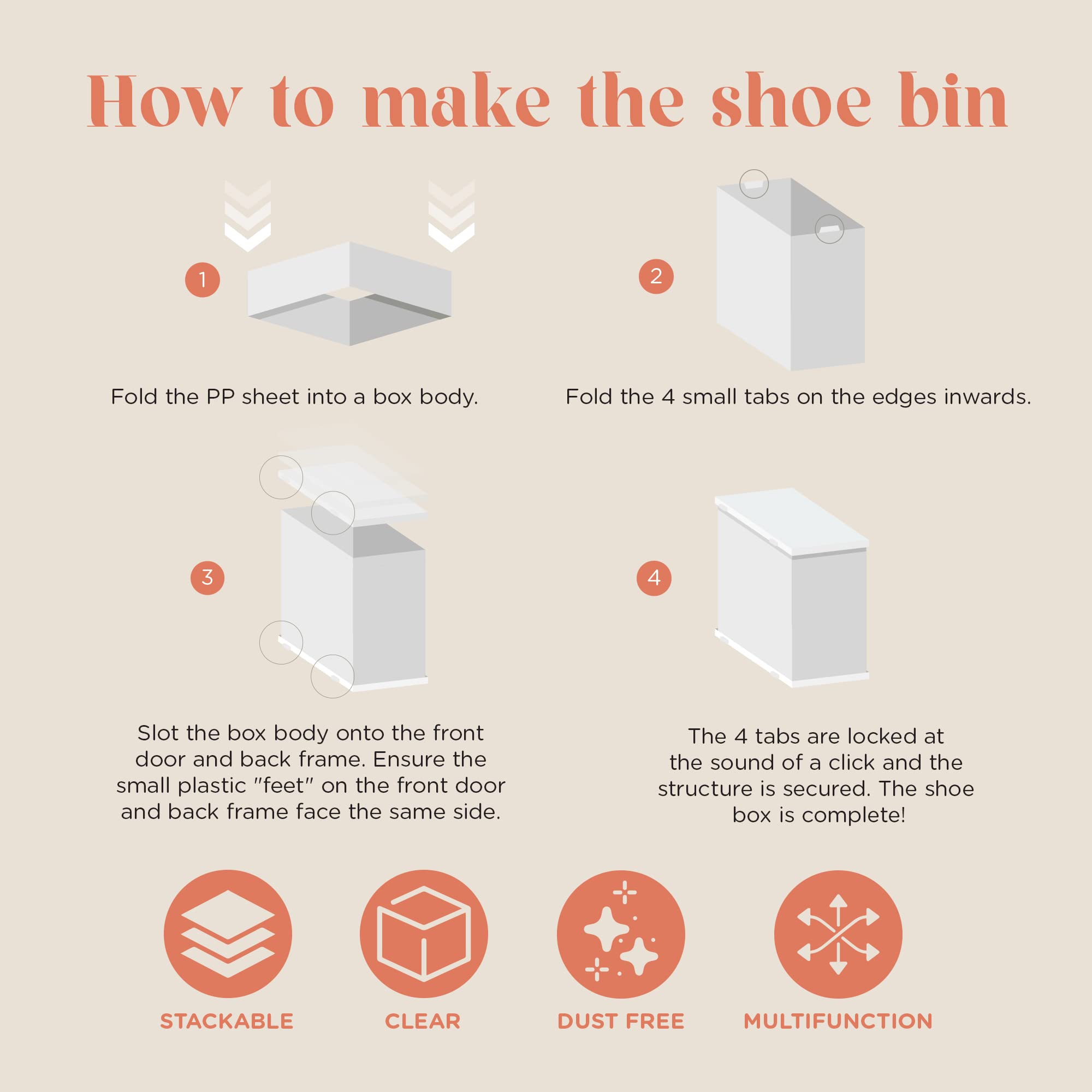 12Pack Shoe Storage Boxes, Shoes Organizer for Closet, Clear Plastic