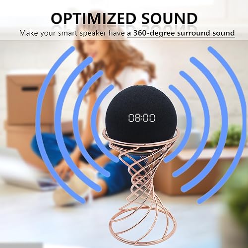 Miniatura 3 de Soporte decorativo de mesa para altavoz inteligente para Echo Dot 345 generación, Echo 45 generación, Echo Glow, Apple Homepod Mini y Google Home
