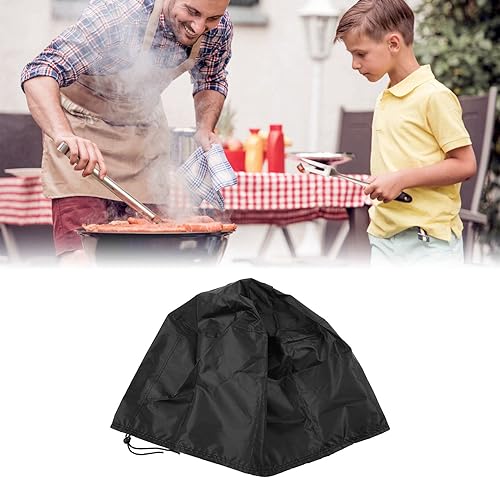 Miniatura 3 de Cubierta redonda para parrilla cubierta para barbacoa de 205 x 146in resistente al desgarro a prueba de lluvia a prueba de polvo protector UV