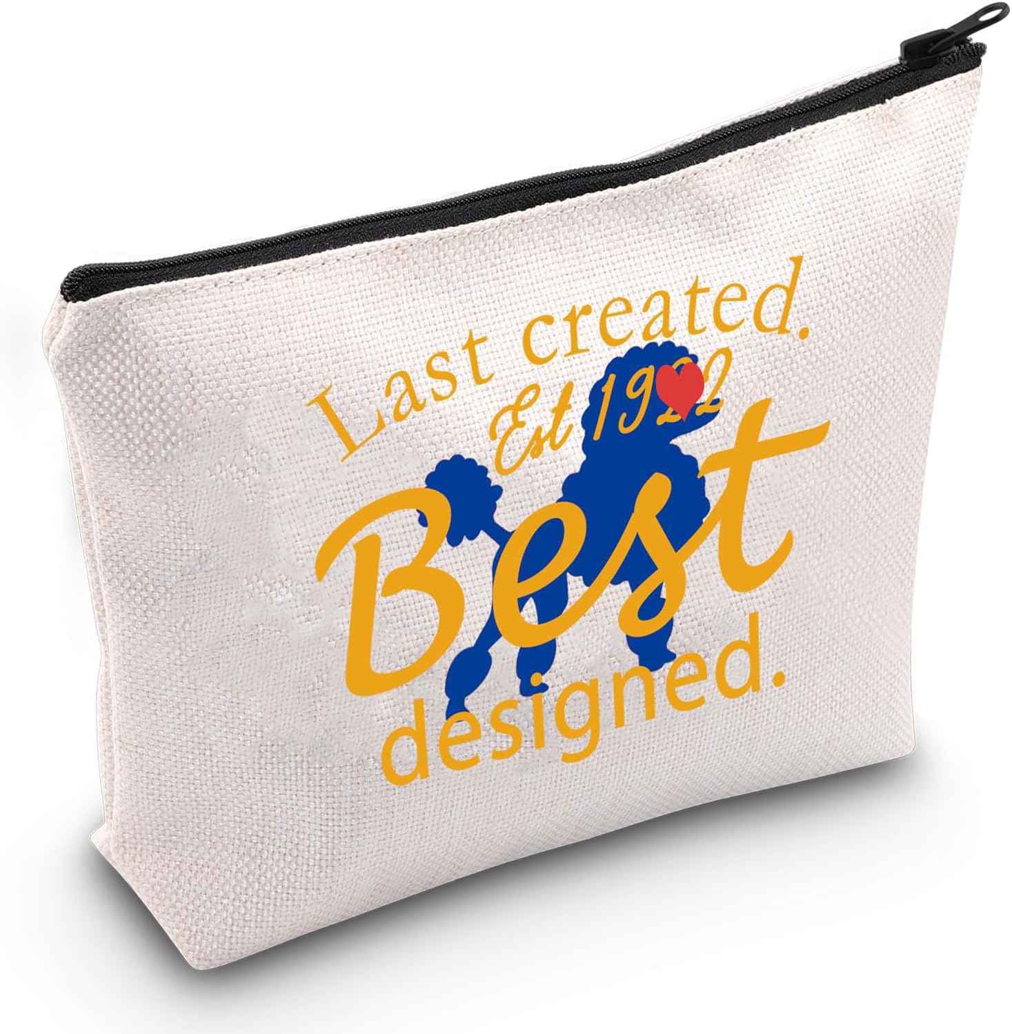 JXGZSO Sorority Makeup Bag Gift Last Created Est Yellow and Blue Gift (Last Created B)