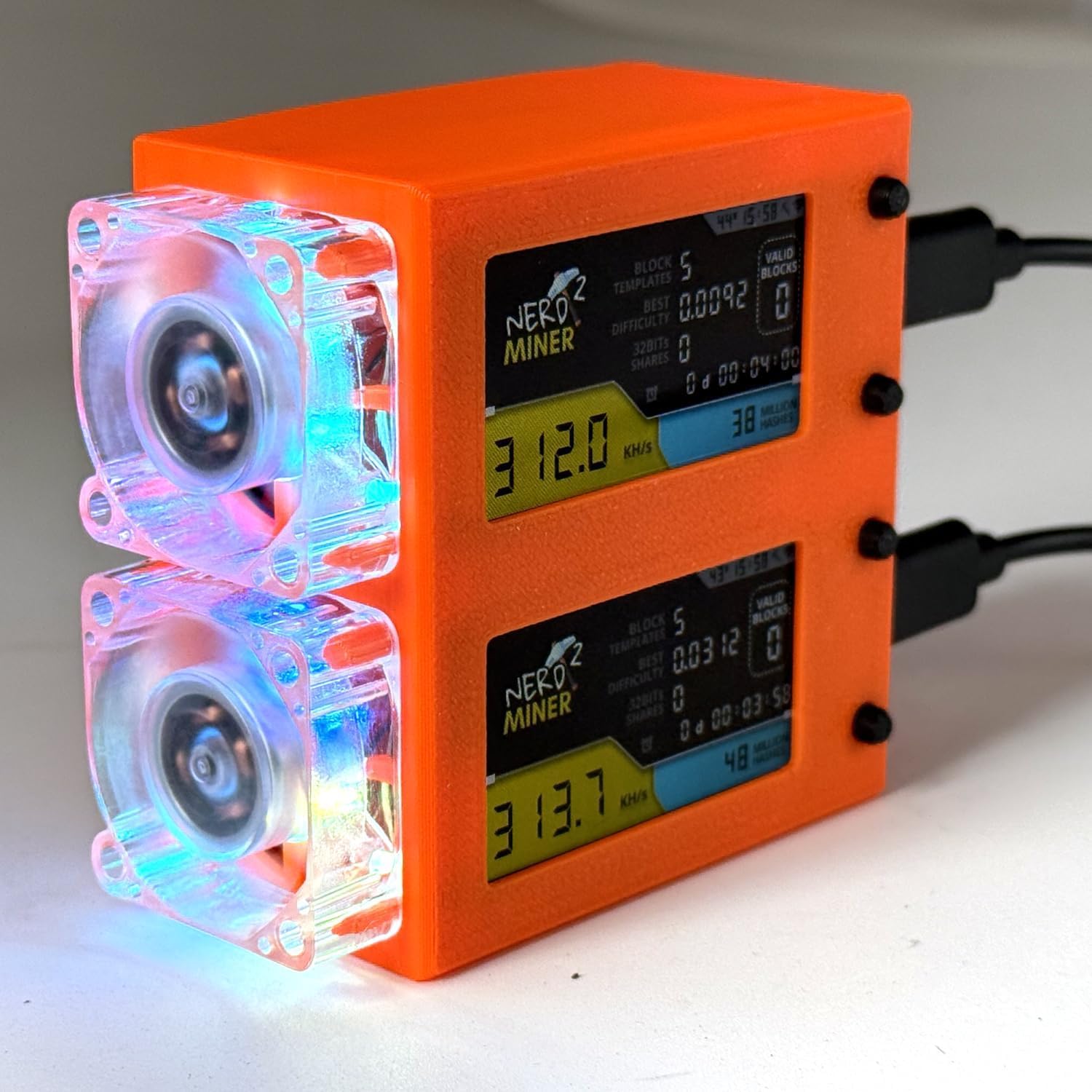 New NerdMiner V2 Plus Version 300KH/s*2 T-Display S3 1.6.3