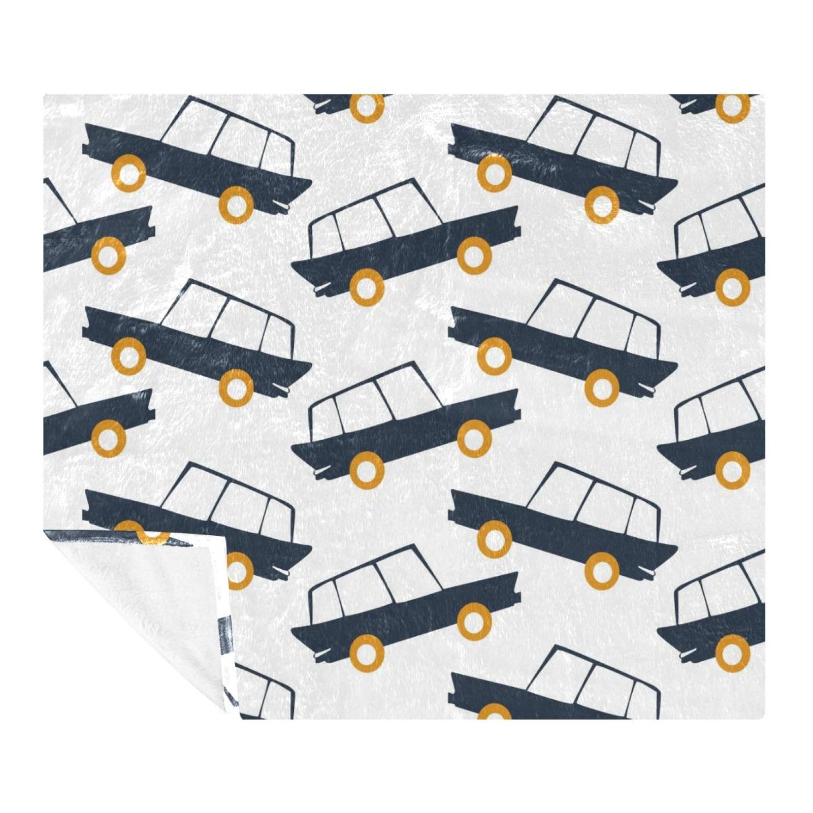 Couverture douce de voyage et plaid pour canapé en microfibre légère style rétro