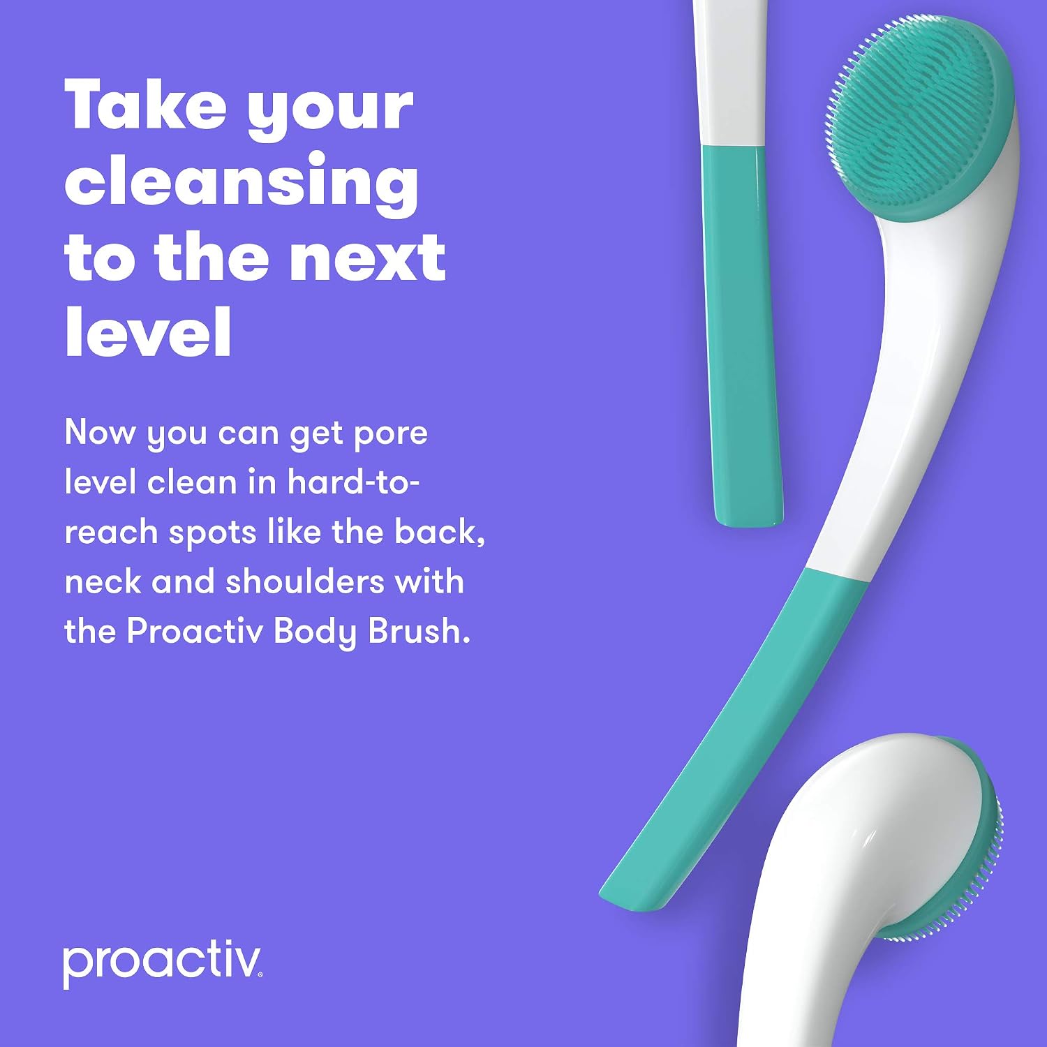 Proactiv Silicone Body Brush - Silcone Back Scrubber For Shower For Use With Acne-Prone Skin and Treatment