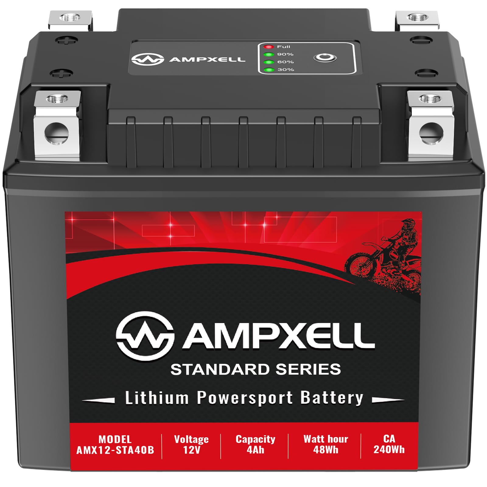 Lithium Motorcycle Battery YTX14AH-BS BTX14AH-BS,UB14-A2, YB14-B2, 12.8V 240A Replacement Powersport Motorcycle, ATV, UTV, Scooter, 4 Wheeler and Generator Battery etc.