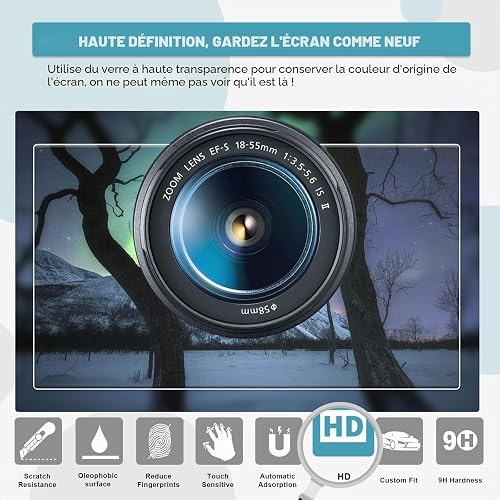 CDEFG Compatible with Tesla Model Y Juniper 2025/Model 3 2024 2025 Highland 15.4 + 8 Inches Navigation and Instrument Panel Tempered Glass Screen Protector Film Model Y Juniper 2025 Accessories 2PCS - 5