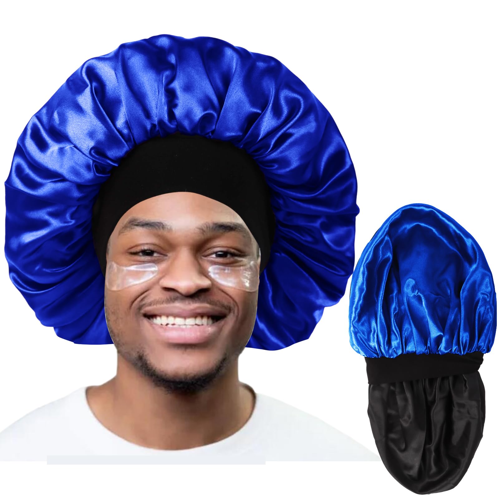 Cuffia Seta Per Dormire WLLHYF - Raso Morbido Con Fascia Elastica