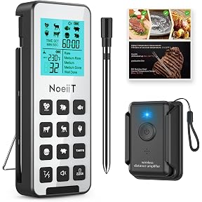 MEATER | The Original True Wireless Smart Meat Thermometer for the Oven Grill Kitchen BBQ Smoker Rotisserie with Bluetooth and WiFi Digital Connectivity