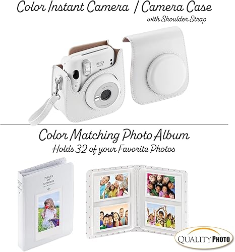 Miniatura 4 de Fujifilm - Cámara instantánea Instax Mini 11 con funda, 60 películas Fuji, calcomanías decorativas, marcos, álbum de fotos y más kit de accesorios