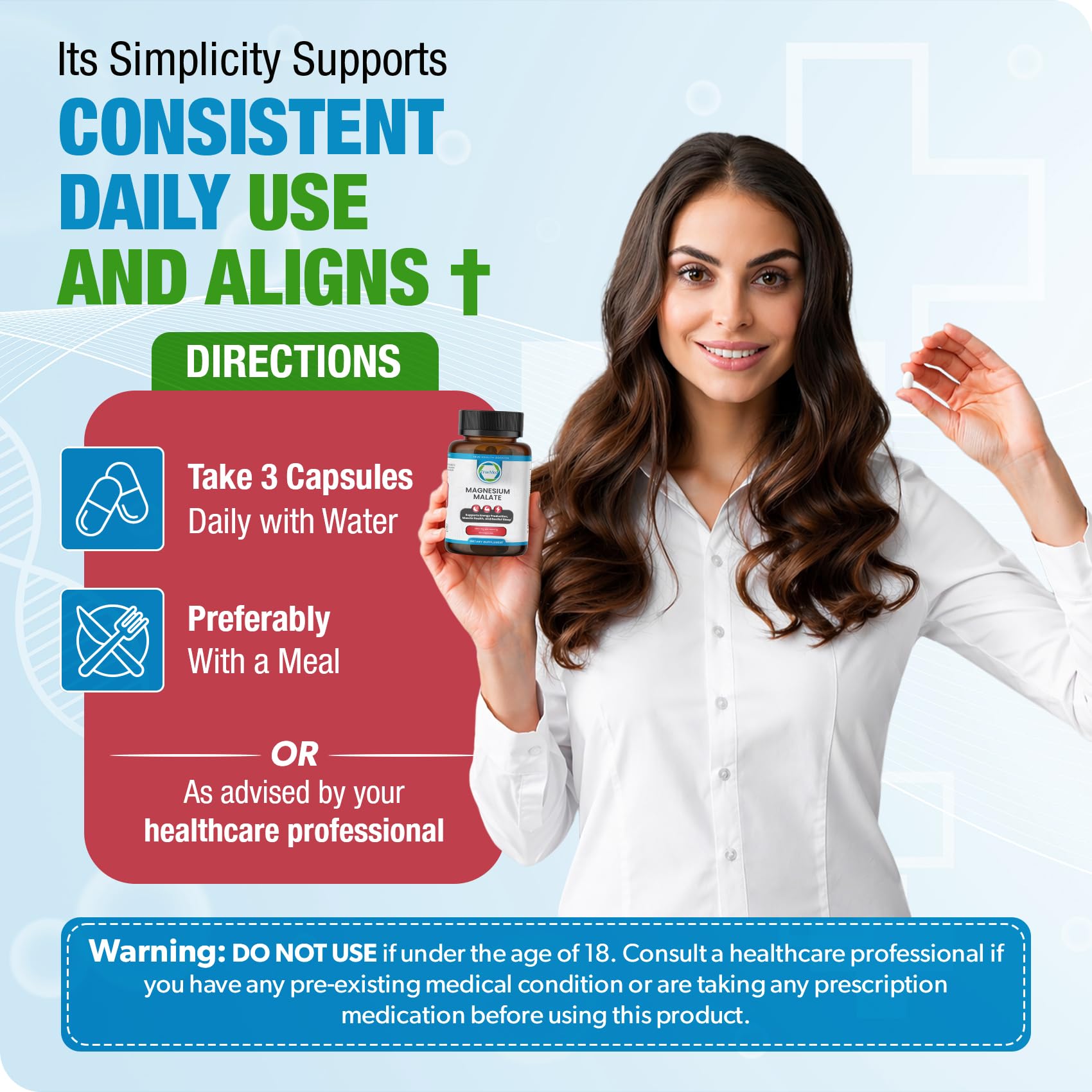 Magnesium Malate Capsules, Supports Cellular Energy & Muscle Health, 90 CT — Amazon image 5