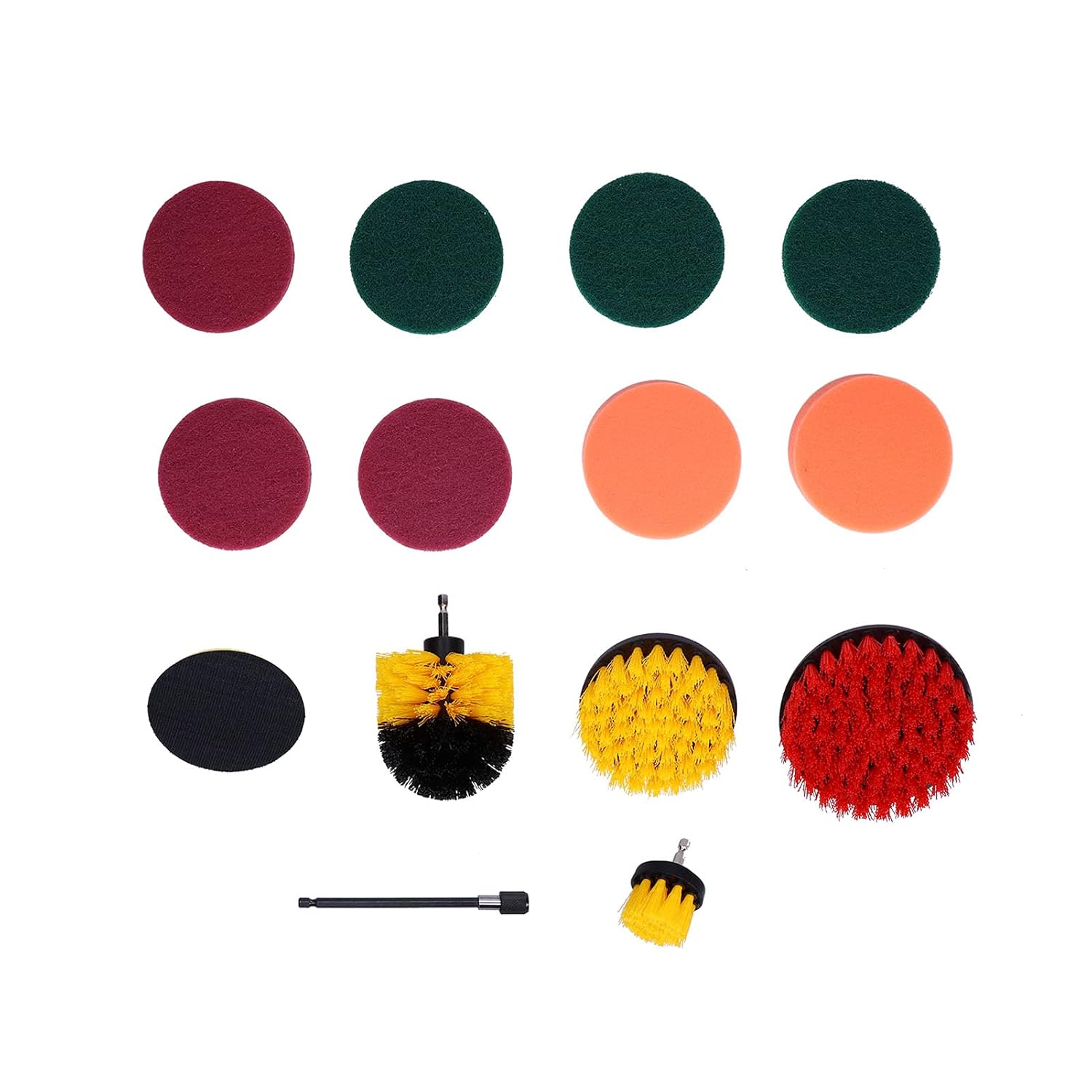 14PCS Drill Brush Attachment Set Power Scrubber Kit for Deep Cleaning