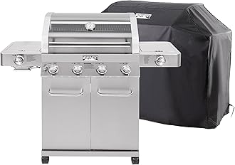 Monument Grills 35633 Propane Grill with Grill Cover Bundle (2 Items)
