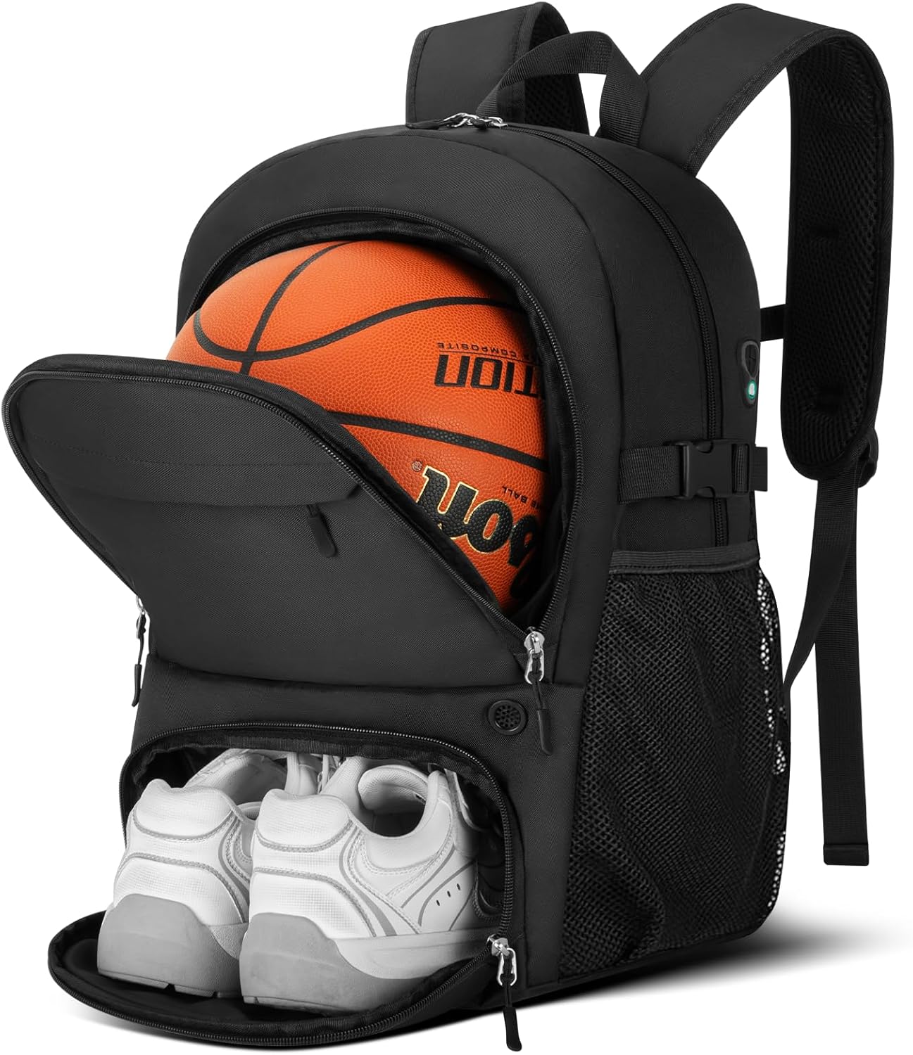 Basketball Backpack Basketball Equipment Bag with Ball